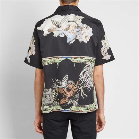 givenchy icarus printed shirt|Givenchy: Black Icarus Hawaiian Shirt .